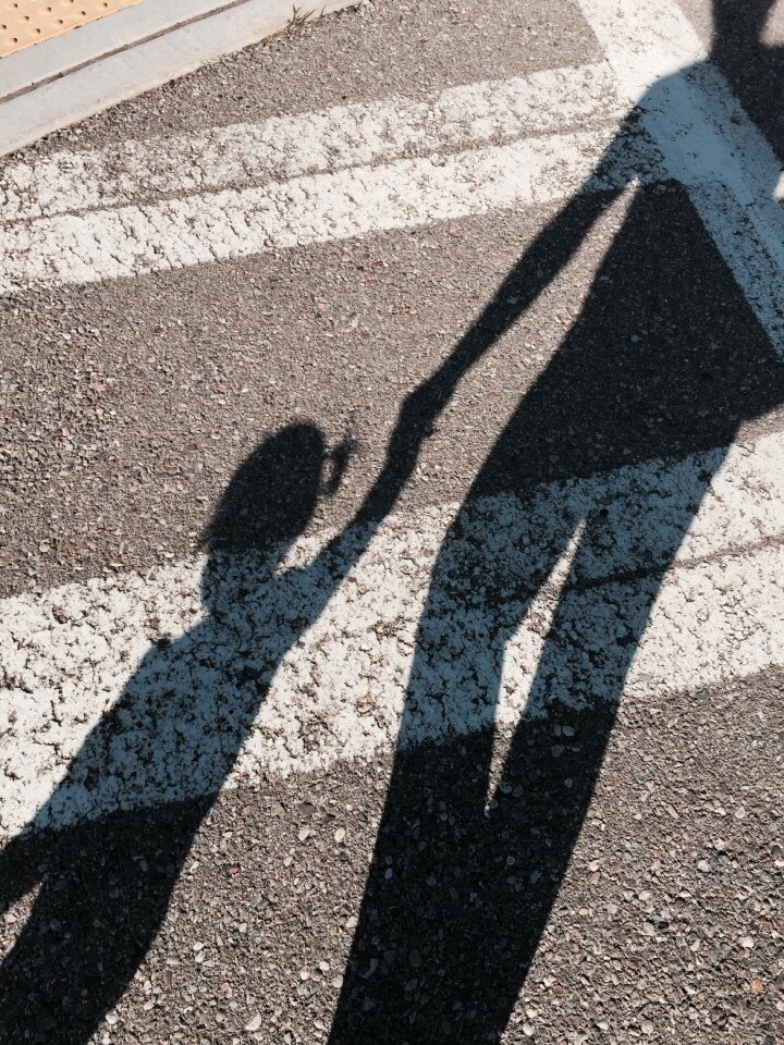 Daughter happiness together