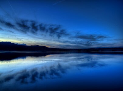 Blue sky landscape