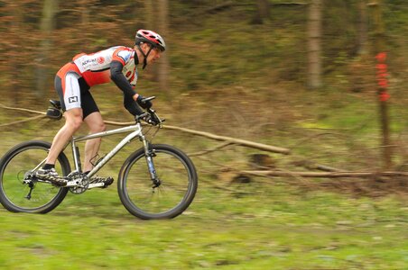 Forest cycling sporty photo