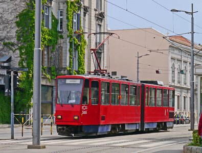 Urban transport two-part tatra photo