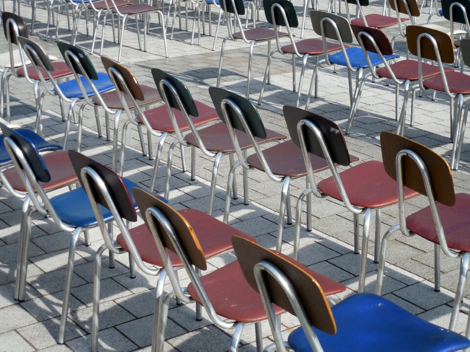 Seats sit audience