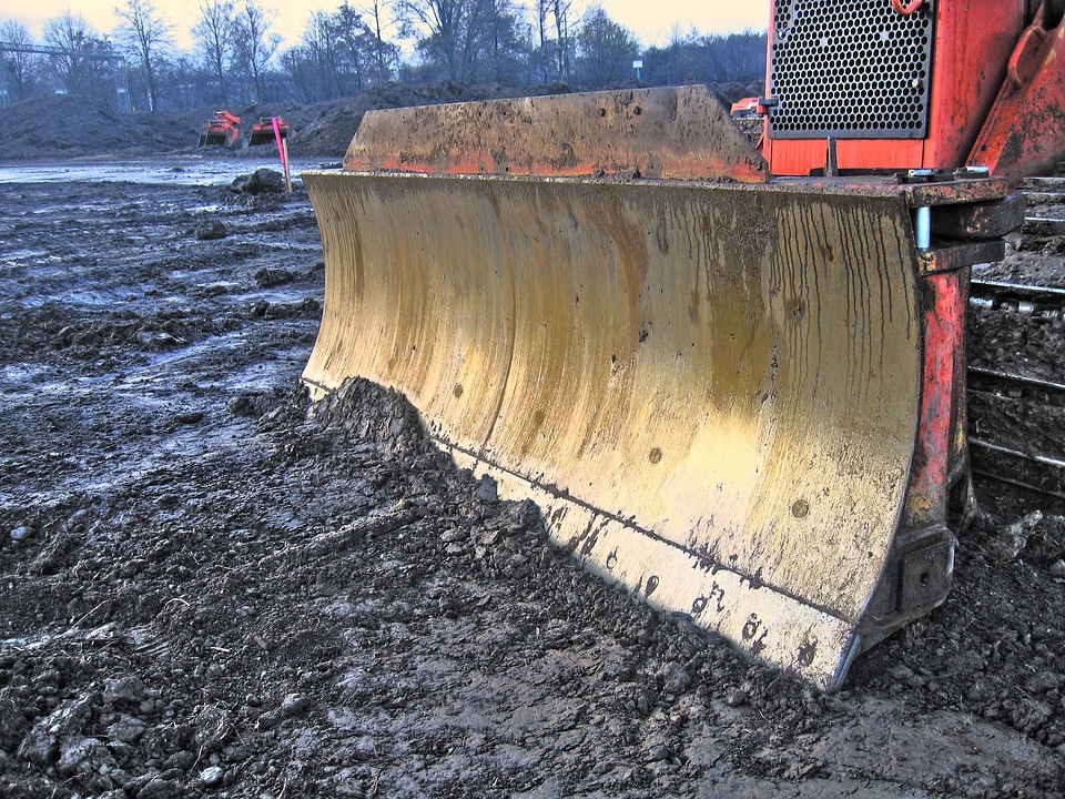 Construction site earth
