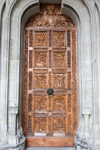 Cathedral of our lady of guadalupe portal carving