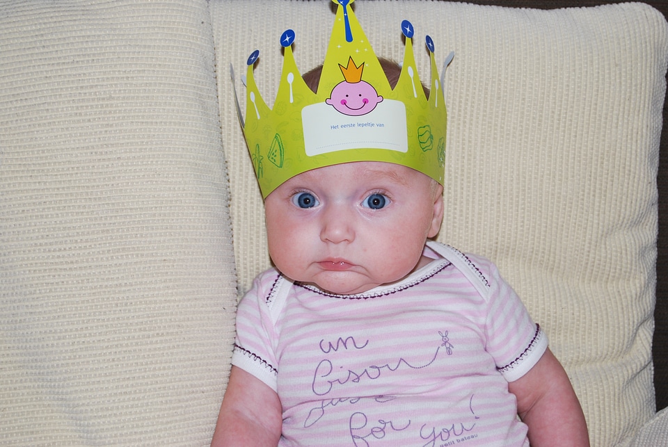 Cute child blue eyes