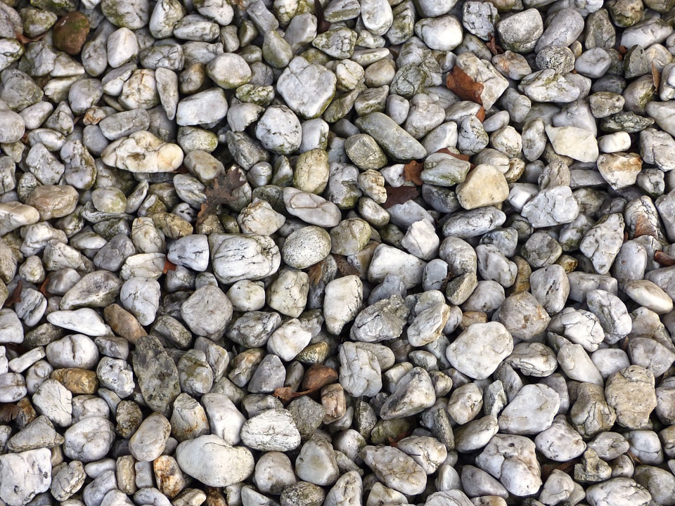 Clear stones pebble stone