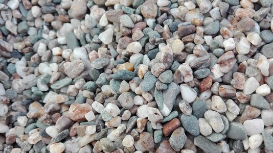 Pebble pebble beach gray photo