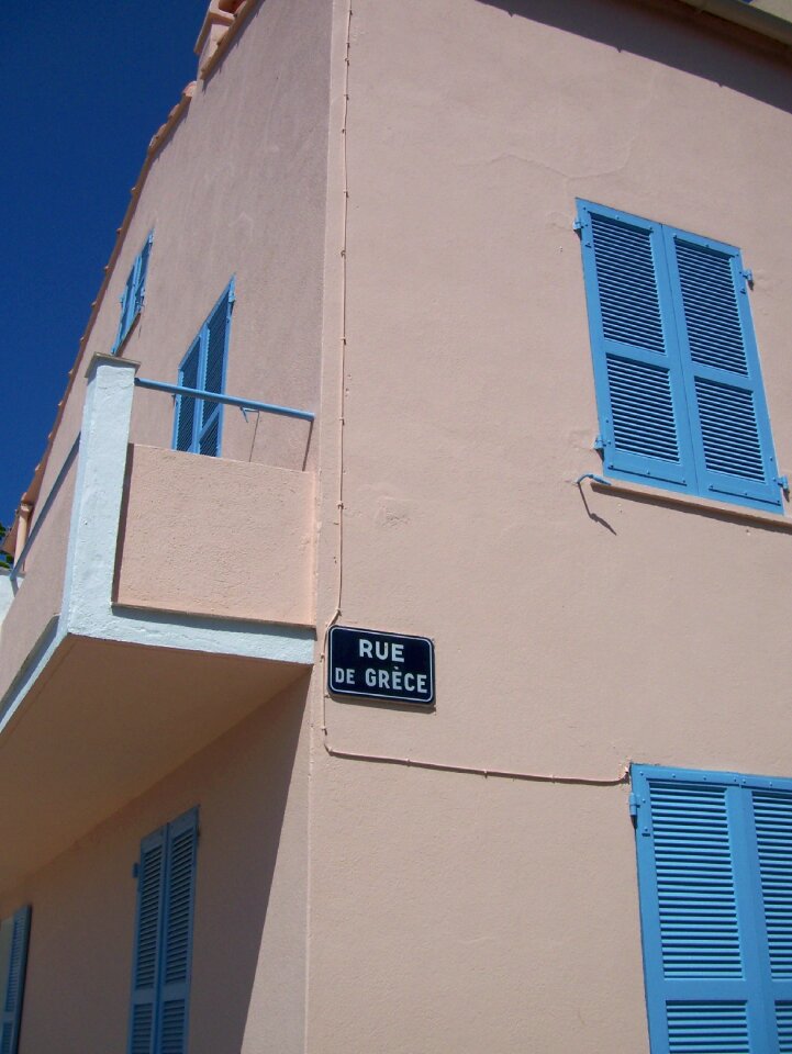Building window blue facade