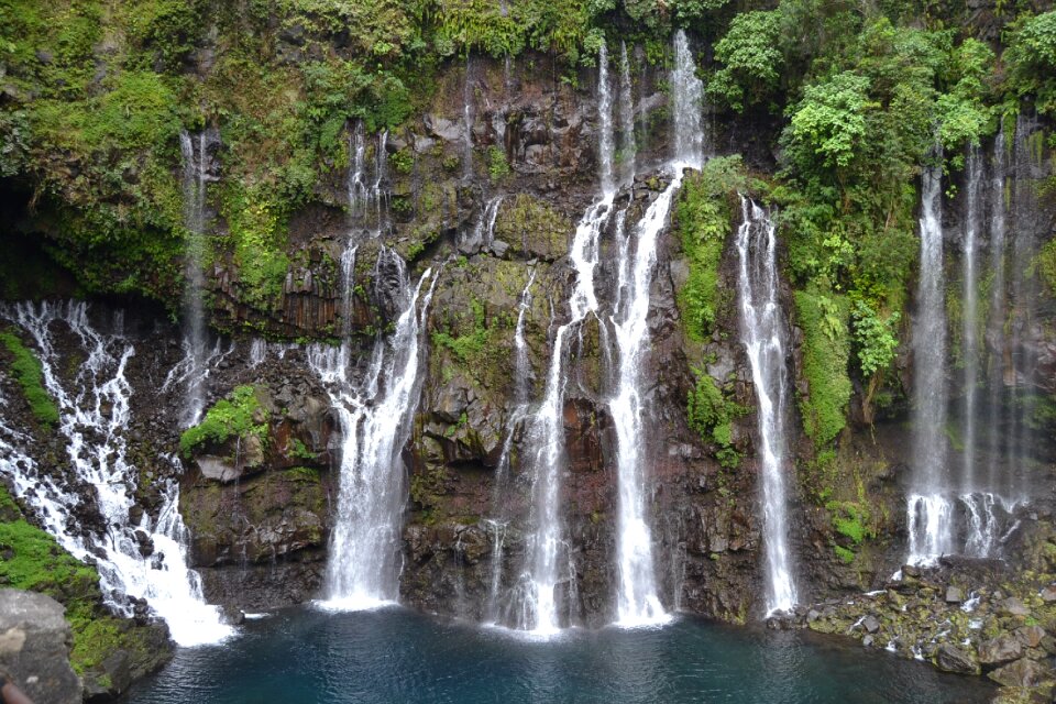 Waterfall big roller fall river