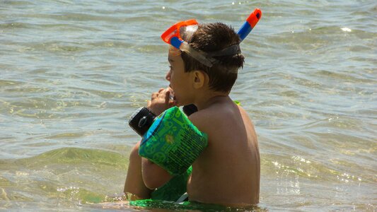 Sea beach child photo