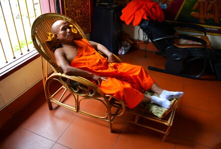 Tropical sleep buddhism photo