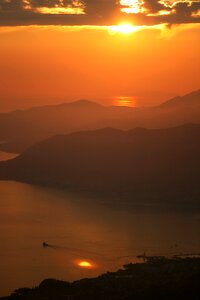 Montenegro dredge sunset photo