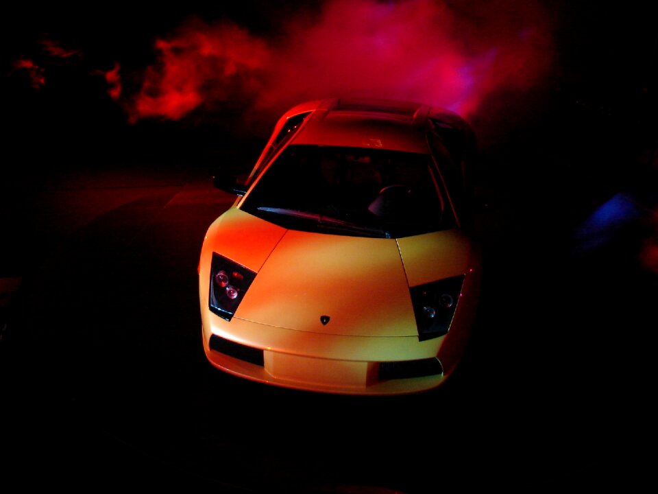 Car town lamborghini laser show