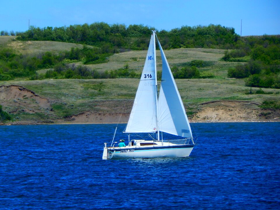 Sail yacht water