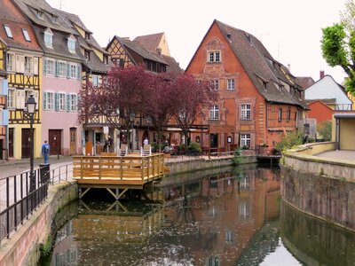 Pinions old houses river