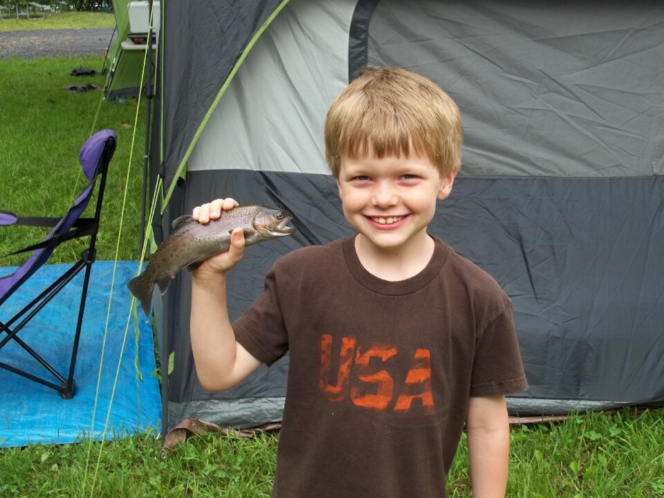 Summer vacation fishing trip fishing