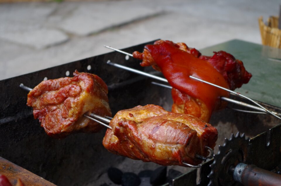 Meat grill baking