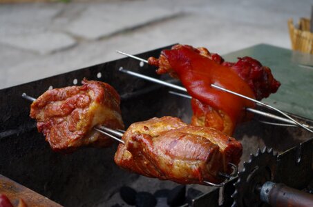 Meat grill baking