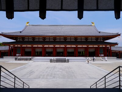 Largest class building bamboo blind