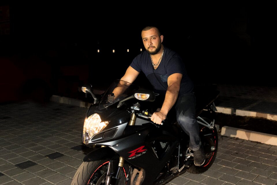 Motorcyclist two wheeled vehicle biker