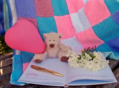 Flowers notebook pen