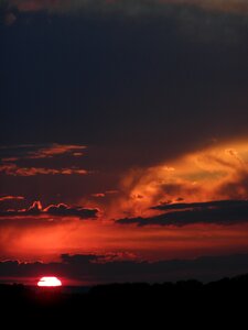 The sun clouds light photo