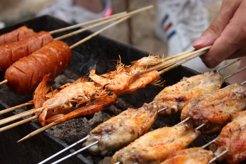 Sausage seafood grill