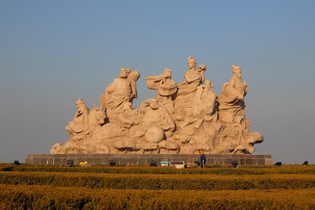Statue the eight immortals penglai