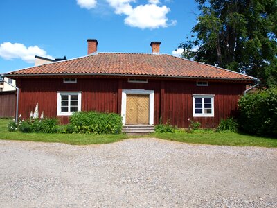 House sky blue sweden photo