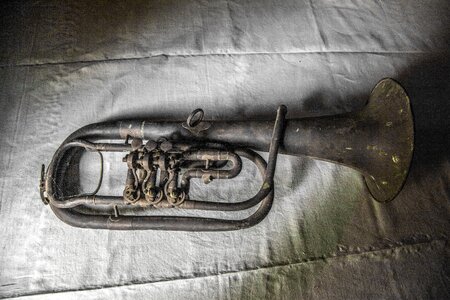 Trumpet old instrument photo