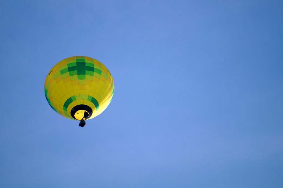 Flight blue airship