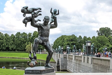 Sculpture oslo norway photo