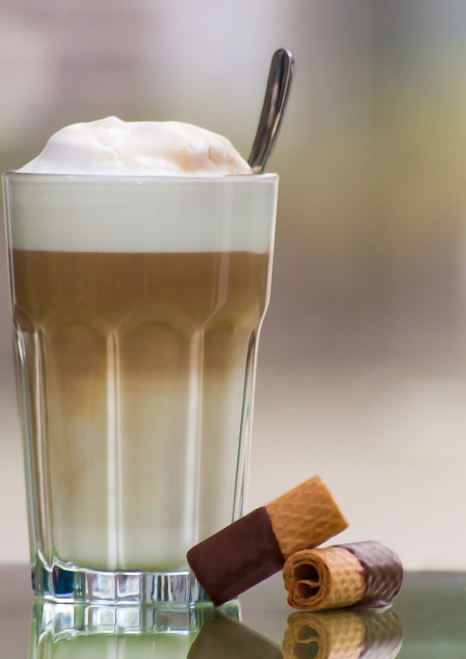 Latte macchiato drink coffee photo