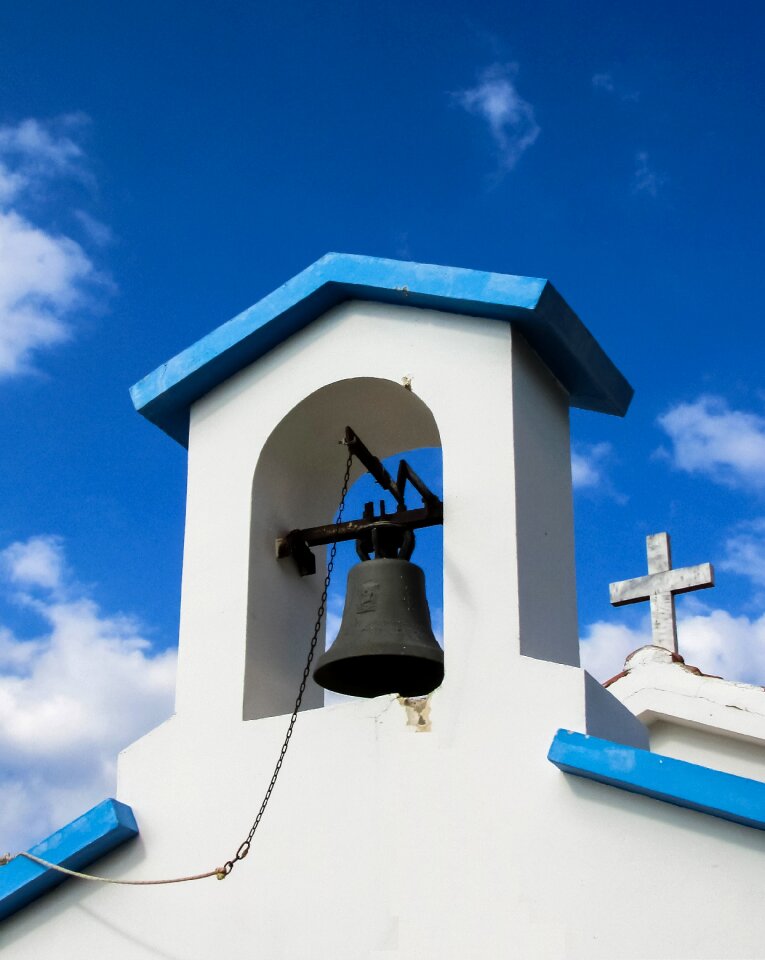 Blue white architecture