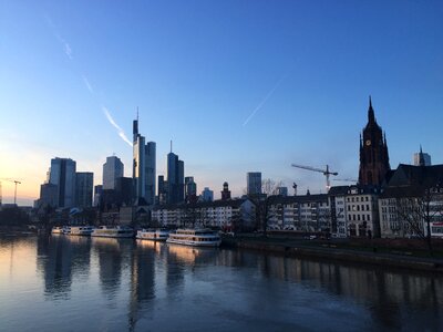 Skyline frankfurt am main germany town center photo