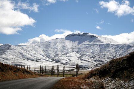 Snow winter peaks