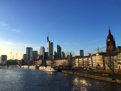 Skyline frankfurt am main germany town center photo