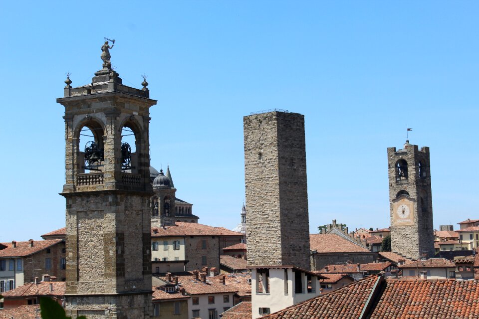 Italy high city bergamo alta