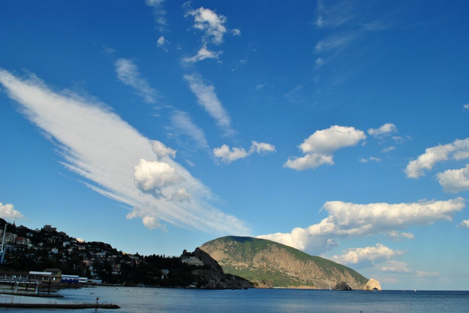 Clouds bear mountain crimea