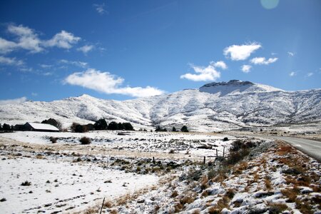 Snow winter peaks photo