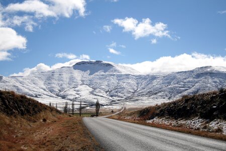 Snow winter peaks