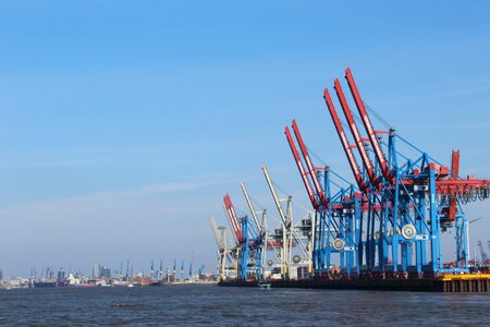 Hamburg port crane