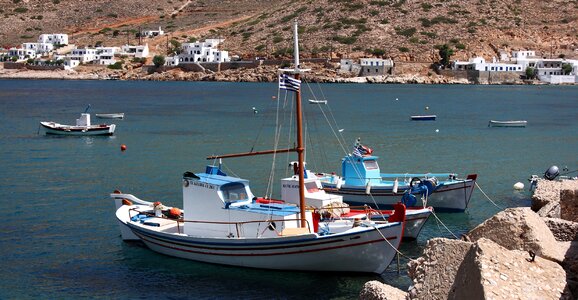 Greece boat mediterranean photo