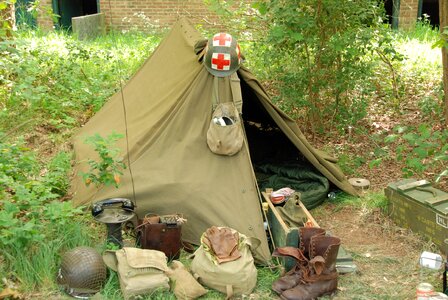 Military soldier tent