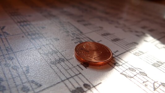 Notenblatt light effects cent