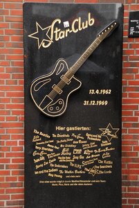 Starclub hamburg memorial plaque photo