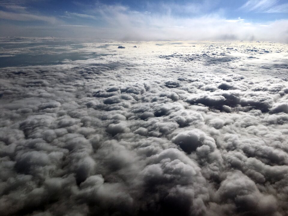Blue cloudy sky sky view