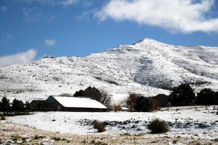 Snow winter peaks