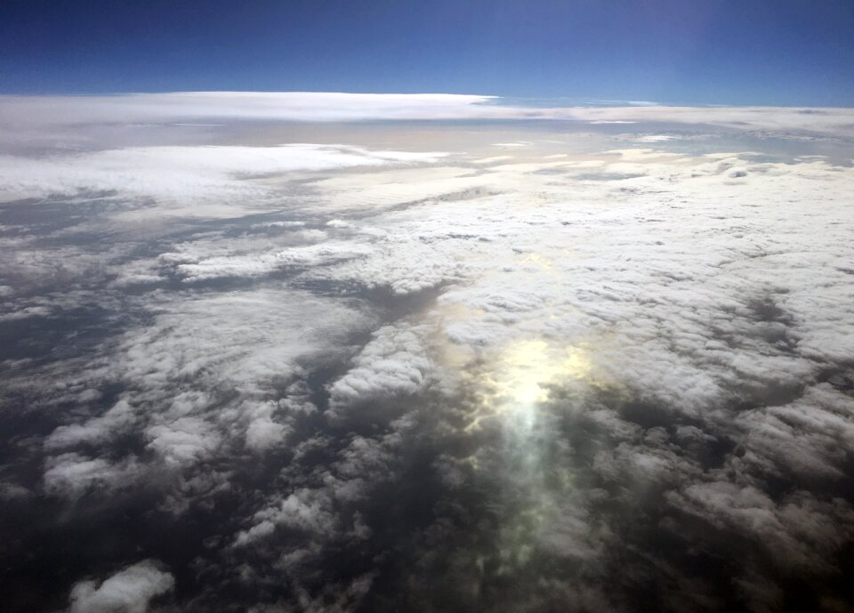 Blue cloudy cloudy sky