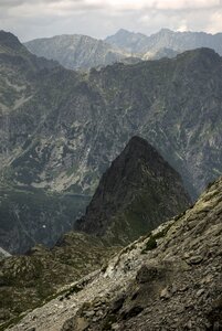 Top view mountains nature photo