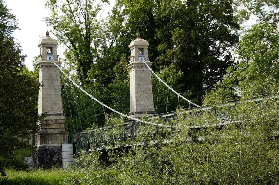 Upper swabia cable bridge rope bridge
